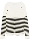 Liu •jo Striped Sweater In White