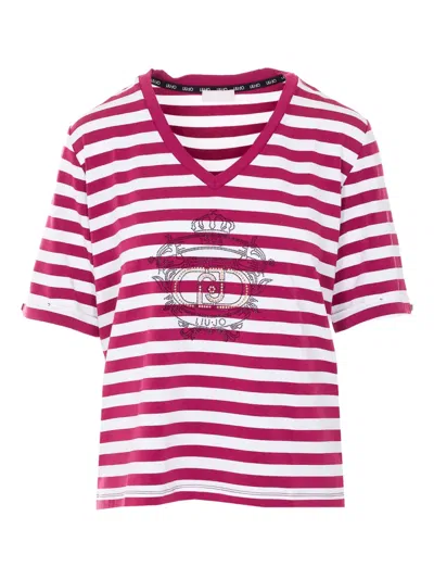 Liu •jo Striped T-shirt In Multi