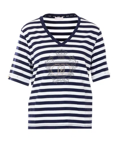 LIU •JO LIU JO STRIPED T-SHIRT