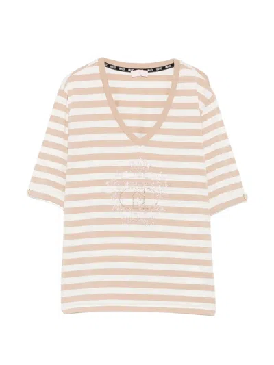 Liu •jo Striped T-shirt In Pink