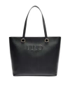 Liu •jo Liu Jo Structured Black Tote Bag With Embossed Logo