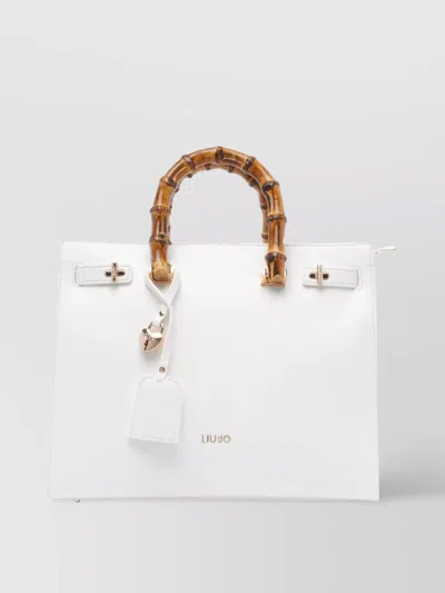 Liu •jo Structured Shape Tote Bag With Bamboo Handles
