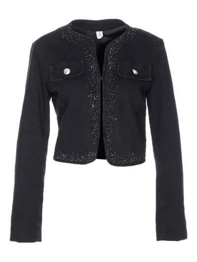 LIU •JO STUD-EMBELLISHED JACKET