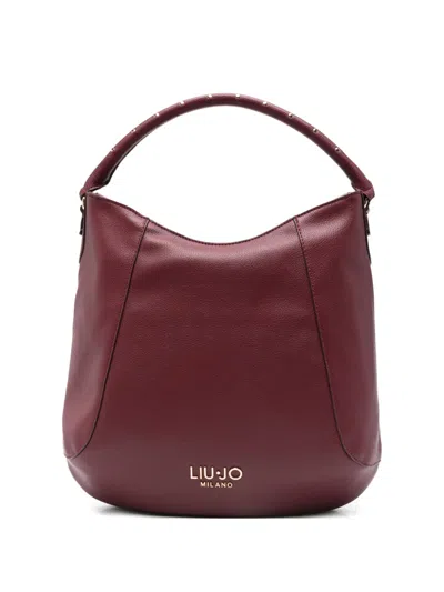 Liu •jo Studded-handle Shoulder Bag In Red