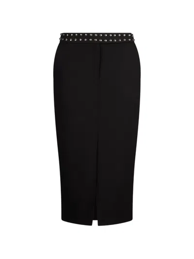 Liu •jo Studded Midi Skirt In Black