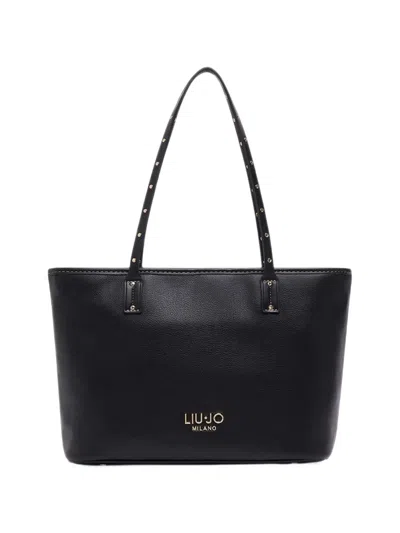 Liu •jo Studded Pebbled-effect Tote Bag In Pattern