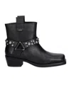 Liu •jo Studded-strap Boots In Black