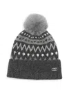 Liu •jo Stud-embellished Pompom Beanie Hat In Multi