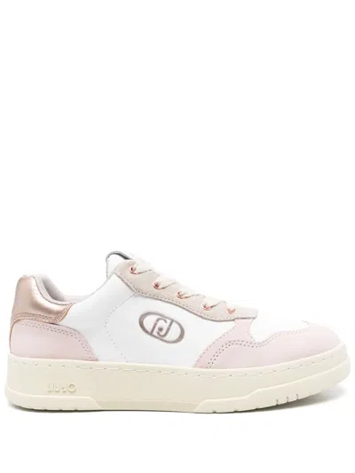 Liu •jo Suede And Leather Sneakers In White