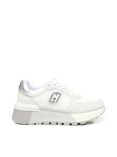 Liu •jo Suede And Mesh Platform Sneakers