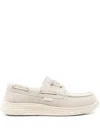 Liu •jo Suede Boat Shoes In Neutrals