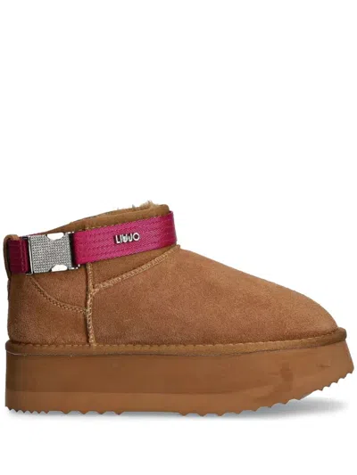 Liu •jo Suede Boots In Brown