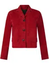 Liu •jo Suede Jacket In Red