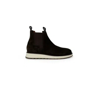 Liu •jo Suede Leather Men's Boot In Brown