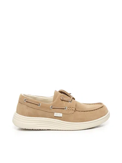 Liu •jo Suede Loafers In Sand
