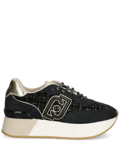 Liu •jo Suede Sneakers In Black