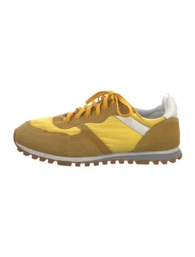 Pre-owned Liu •jo Suede Sneakers In Yellow