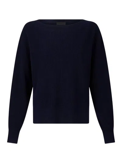 Liu •jo Sweater With Boat Neckline In Blue
