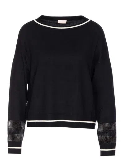 LIU •JO BLACK SWEATER