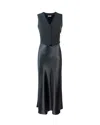 Liu •jo Abito Lungo Con Gilet In Black
