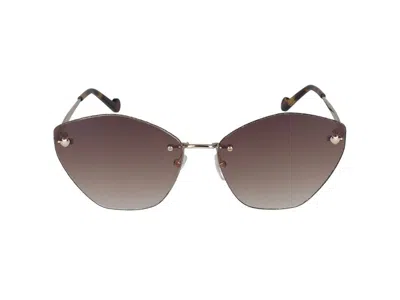 Liu •jo Liu Jo Sunglasses  Lj153s 711 Shiny Gold 62/16/140 In Gray