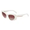 Liu •jo White Haircalf Women Sunglass In White