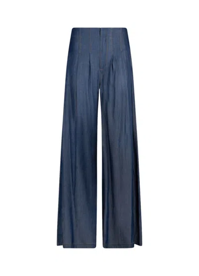Liu •jo Super Flare High Waisted Jeans In Blue