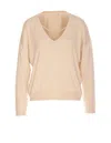 Liu •jo Crewneck Sweater With Pearl Necklace