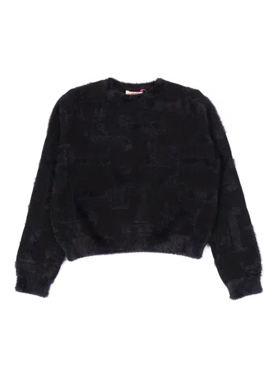Liu •jo Kids' Sweater In Black