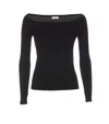 Liu •jo Off-shoulder Top In Black