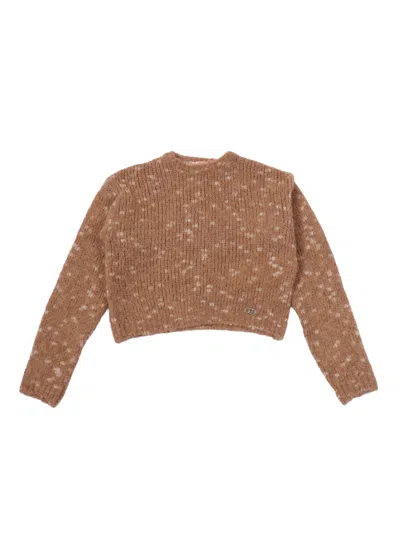 Liu •jo Kids' Sweater In Brown