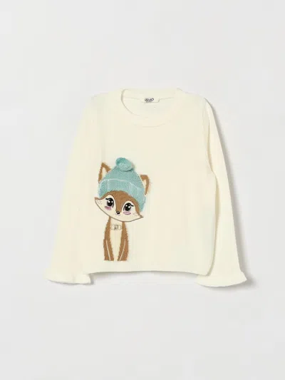 Liu •jo Liu Jo Sweater Kids Color White In Neutral