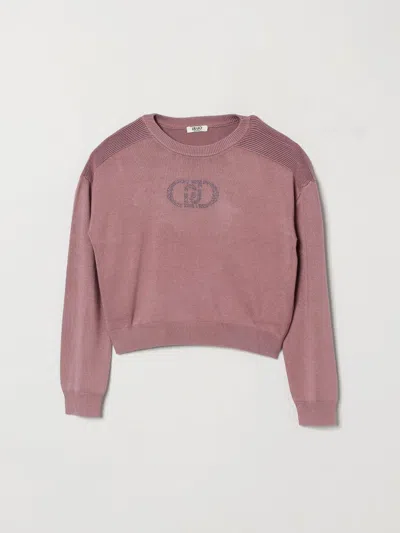 Liu •jo Liu Jo Sweater Kids Color Wisteria In Pink