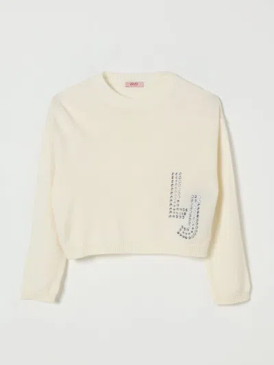 Liu •jo Sweater Liu Jo Kids Color Butter In Neutral