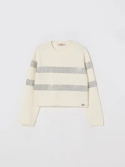 Liu •jo Sweater Liu Jo Kids Color Butter In Neutral