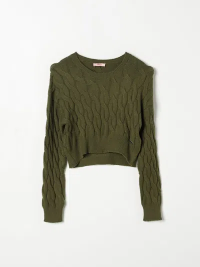 Liu •jo Sweater Liu Jo Kids Color Olive In Olive