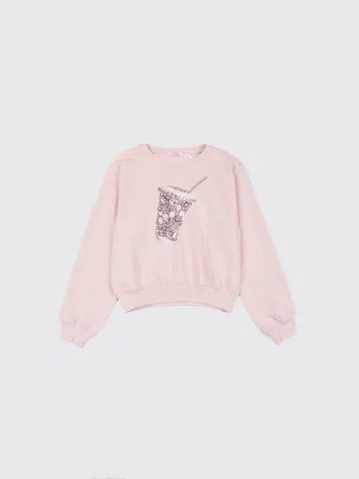 Liu •jo Sweater Liu Jo Kids Color White In Pink