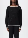 Liu •jo Liu Jo Boat-neck Sweater In Black