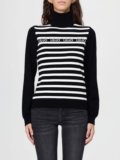 LIU •JO SWEATER LIU JO WOMAN COLOR BLACK,H36444002