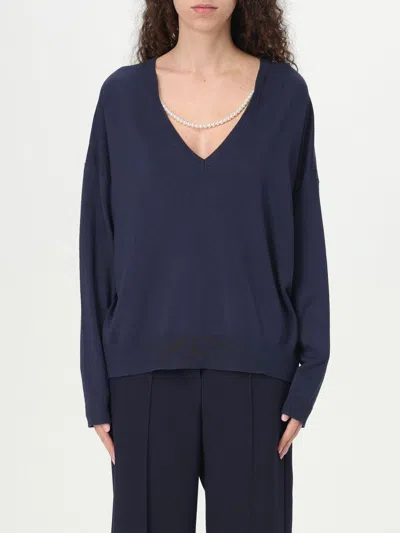 LIU •JO SWEATER LIU JO WOMAN COLOR BLUE,G76258009