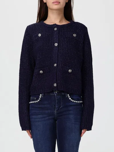 LIU •JO SWEATER LIU JO WOMAN COLOR BLUE,H37562009
