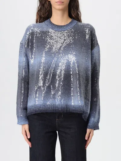 LIU •JO SWEATER LIU JO WOMAN COLOR BLUE,H59333009