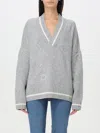 LIU •JO SWEATER LIU JO WOMAN COLOR GREY,G11062020