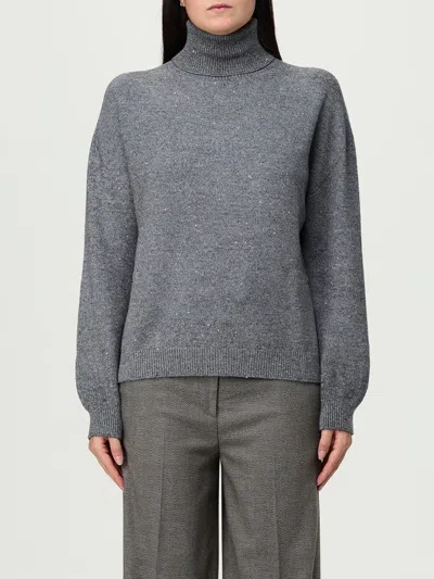 LIU •JO SWEATER LIU JO WOMAN COLOR GREY,H21876020