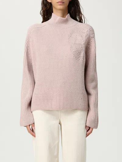 LIU •JO SWEATER LIU JO WOMAN COLOR PINK,H27718010