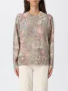 Liu •jo Liu Jo Crew-neck Sweater With Floral Print In Multi