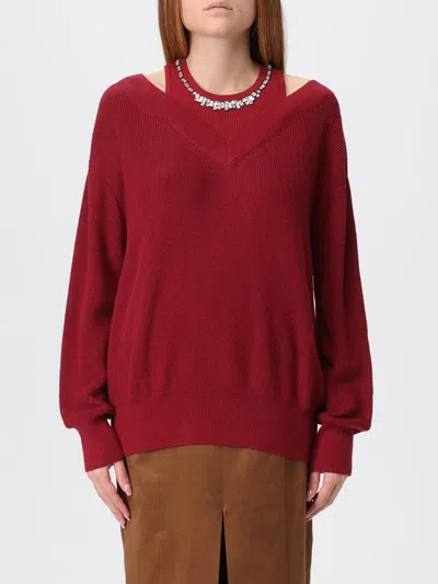 LIU •JO SWEATER LIU JO WOMAN COLOR RUBY,H43918130