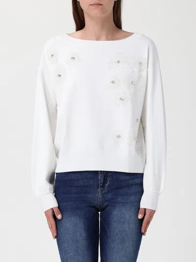 LIU •JO SWEATER LIU JO WOMAN COLOR WHITE 1,H21903243