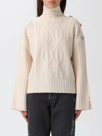 LIU •JO SWEATER LIU JO WOMAN COLOR YELLOW CREAM,H49946090