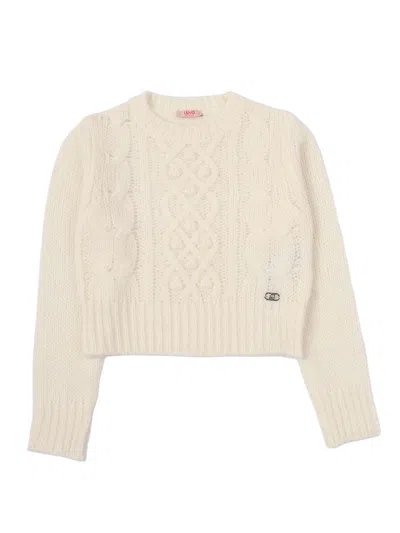 Liu •jo Kids' Sweater In Neutral